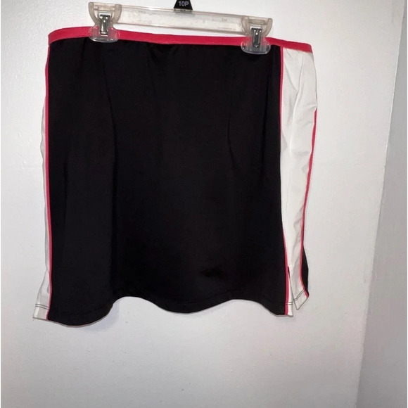 Izod Cool Fit, S, Black/White/Cora, Golf,Tennis Skort, media pocket,logo,stretch - Picture 2 of 9